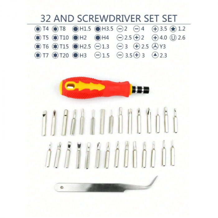 Kit Destornillador 32pcs Electrónica