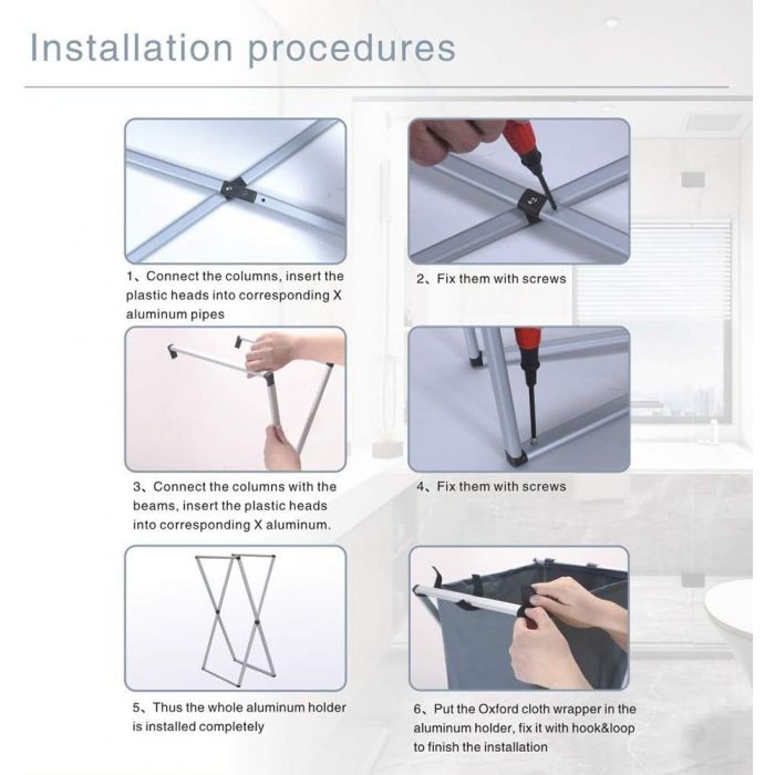 Cesto Articulado de Aluminio Tela Oxford