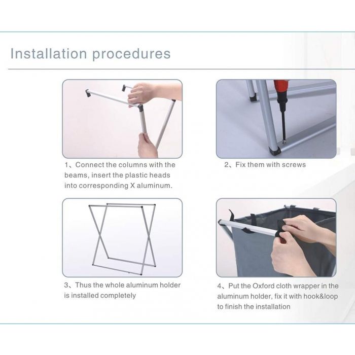 Cesto Articulado de Aluminio Tela Oxford