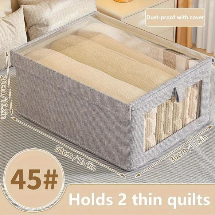 Caja Plegable con Tapa MEDIANA GRIS