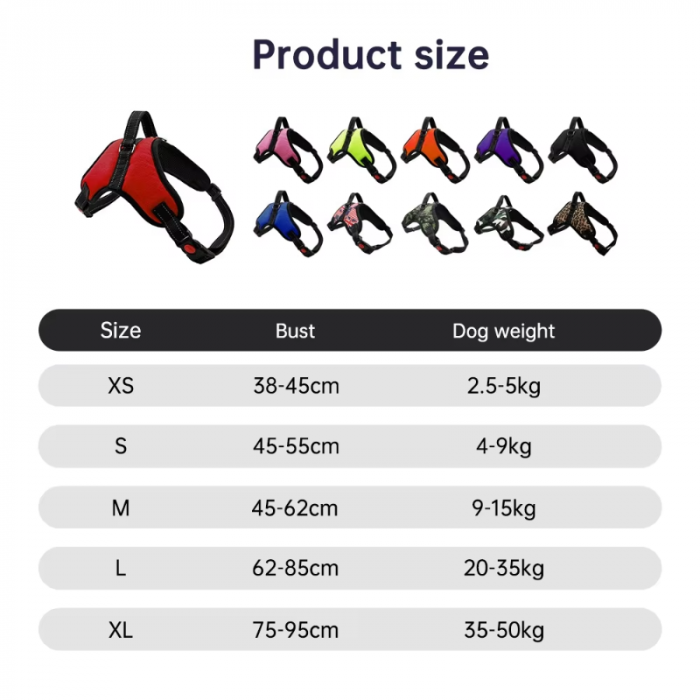Pretal Acolchado para Perros MEDIANO